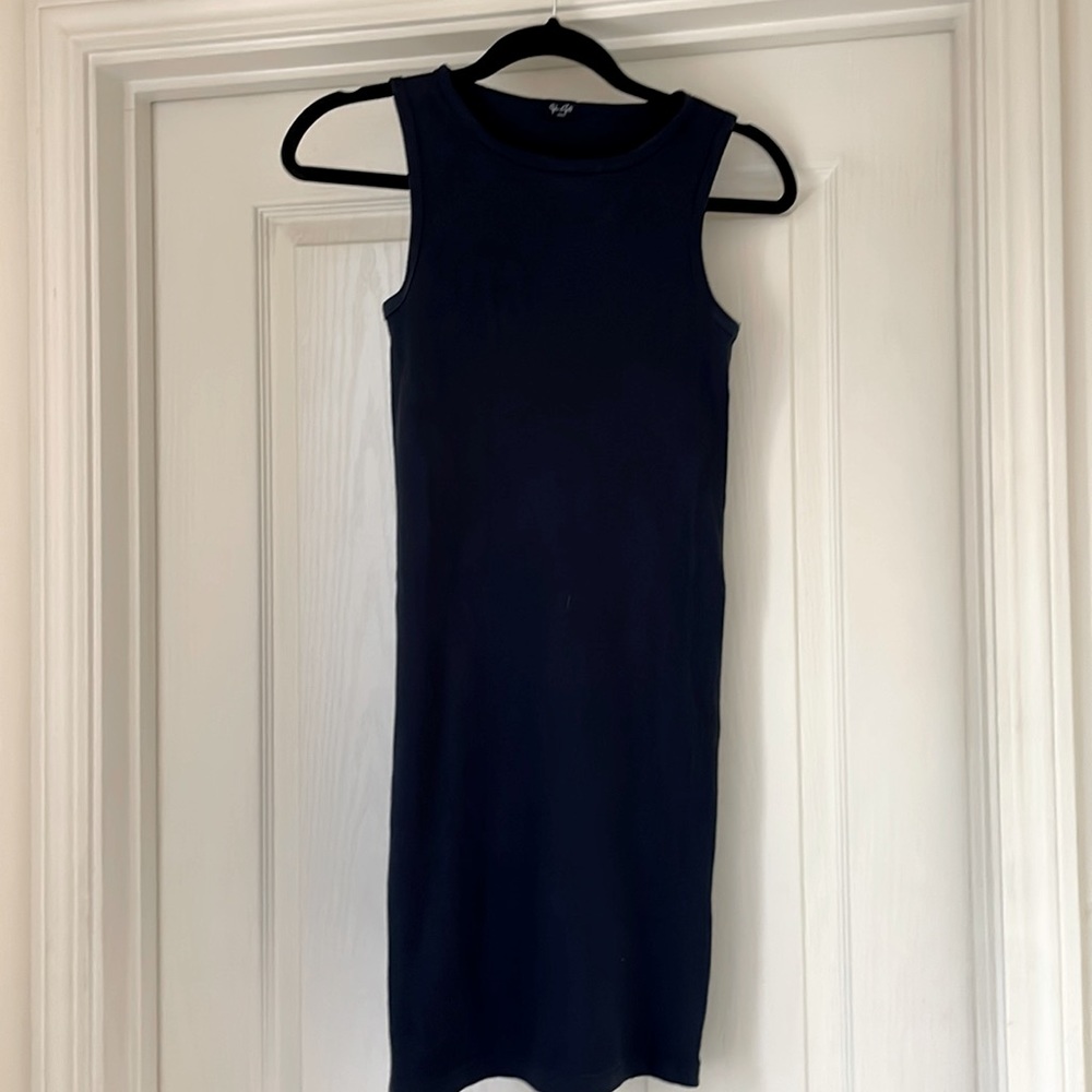 John Galt Navy Blue Body Con Dress